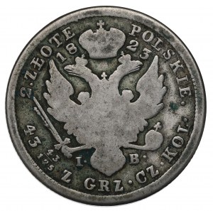 Poland under Russia, Alexander I, 2 zloty 1823