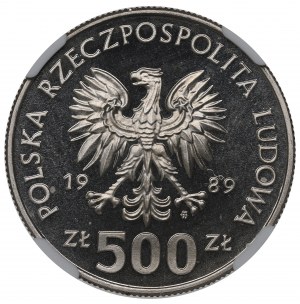 PRL, 500 zloty 1989 Defense War - NGC PF69 Ultra Cameo