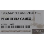 PRL, 1 złoty 1986 - NGC PF68 Ultra Cameo