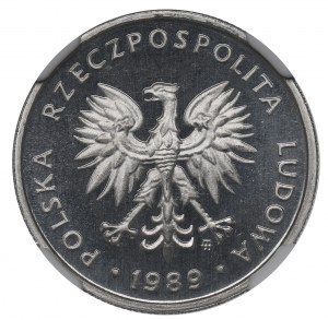 PRL, 5 zloty 1989 - NGC PF68 Ultra Cameo