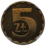 People's Republic of Poland, 5 gold 1982 - NGC PF68