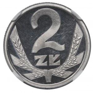 PRL, 2 zloty 1989 - NGC PF66 Ultra Cameo