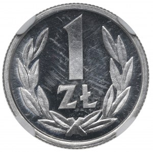 PRL, 1 zloty 1989 - NGC PF63 Ultra Cameo