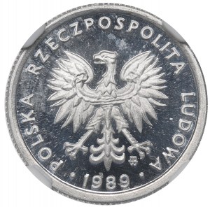 PRL, 1 zloty 1989 - NGC PF63 Ultra Cameo