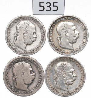 Austria, Lot 1 corona 1893-96