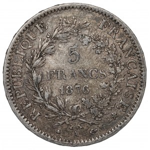 France, 5 francs 1876