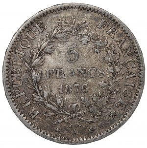 France, 5 francs 1876