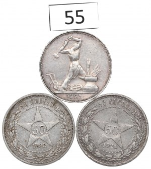 USSR, Lot 50 kopecks 1921-25