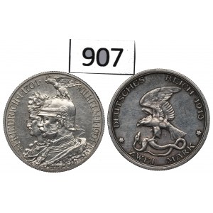 Germany, Prussia, Lot 2 mark 1901-13