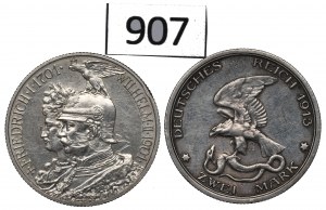 Germany, Prussia, Lot 2 mark 1901-13