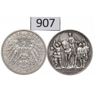 Germany, Prussia, Lot 2 mark 1901-13