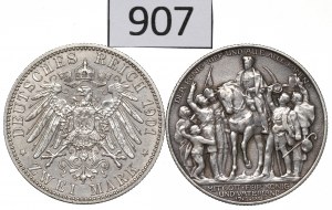 Germany, Prussia, Lot 2 mark 1901-13