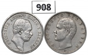 Germany, Bayern and Saxony, Lot 3 marks 1909-10