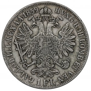 Austria, 1 florin 1859 B