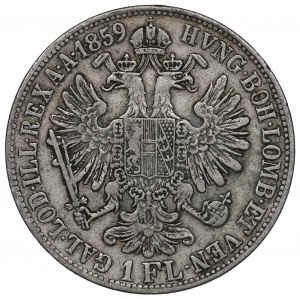 Austria, 1 florin 1859 B