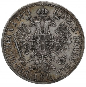 Austria, Franz Joseph, 1 florin 1871