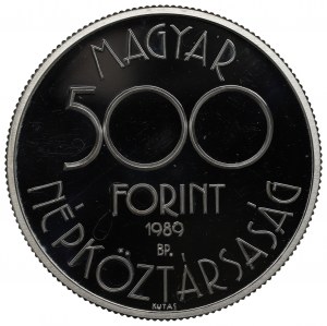 Hungary, 500 forints 1989