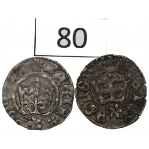 Jan Olbracht and Casimir Jagiellonian, Set of half-pennies without date, Cracow
