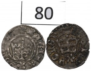 Jan Olbracht and Casimir Jagiellonian, Set of half-pennies without date, Cracow
