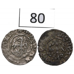 Jan Olbracht and Casimir Jagiellonian, Set of half-pennies without date, Cracow