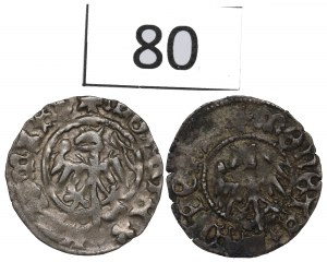 Jan Olbracht and Casimir Jagiellonian, Set of half-pennies without date, Cracow