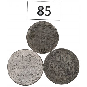 Polska pod zaborami, Zestaw 5-10 groszy - w tym 1831