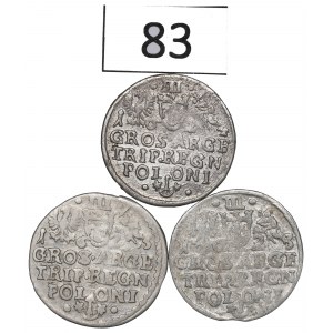 Zygmunt III Waza, Zestaw trojak 1623-24, Kraków