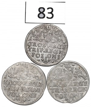 Sigismund III Vasa, trojak set 1623-24, Cracow