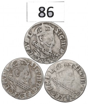 Sigismund III Vasa, trojak set 1621, Cracow.