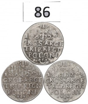 Sigismund III Vasa, trojak set 1621, Cracow.