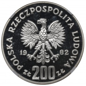 PRL, 200 złotych 1982 - Bolesław Krzywousty NGC PF68 Ultra Cameo