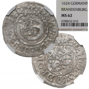 Germany, Preussen, 1,5 groschen 1624, Konigsberg - NGC MS62