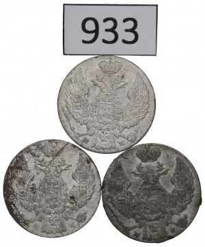 Russian annexation, Nicholas I, Set of 10 pennies 1840