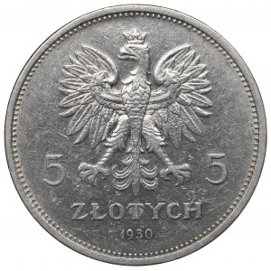 II Republic of Poland, 5 zloty 1930 November uprising