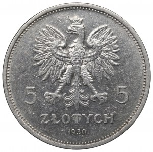 II Republic of Poland, 5 zloty 1930 November uprising