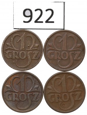 Second Republic, Set of 1 penny 1933-38