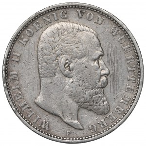 Germany, Wirtemberg, 5 mark 1913
