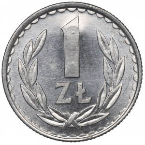 PRL, 1 zloty 1982 - Contremarque de solidarité