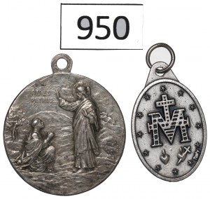 Set of religious medallions