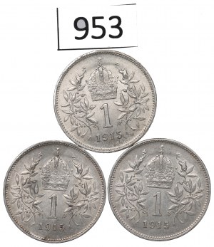 Austria, Lot 1 crown 1915