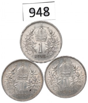 Austria, Lot 1 crown 1915