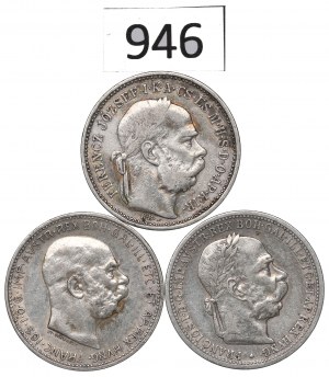 Austria and Hungary, Lot 1 crown 1893-1913
