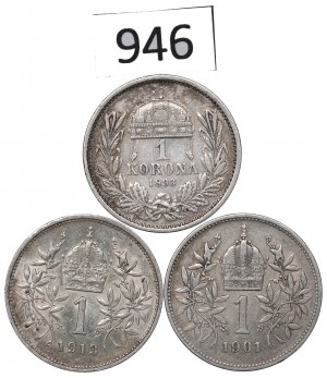Austria and Hungary, Lot 1 crown 1893-1913
