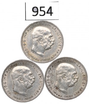 Austria, Lot 1 crown 1914-15