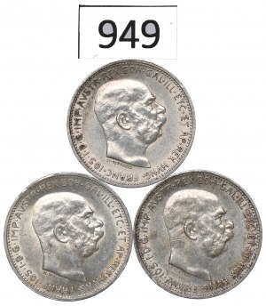 Austria, Lot 1 crown 1914-15