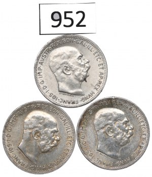Austria, Lot 1 crown 1914-15
