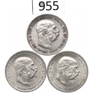 Austria, Lot 1 crown 1914-16