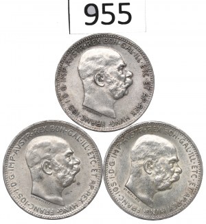 Austria, Lot 1 crown 1914-16