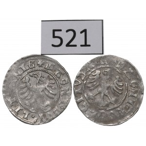 Alexander Jagellon, lot of Halfgroats without date, Vilnius