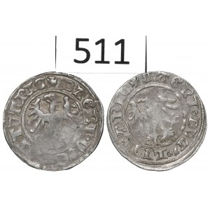 Alexander Jagellon, lot of Halfgroats without date, Vilnius